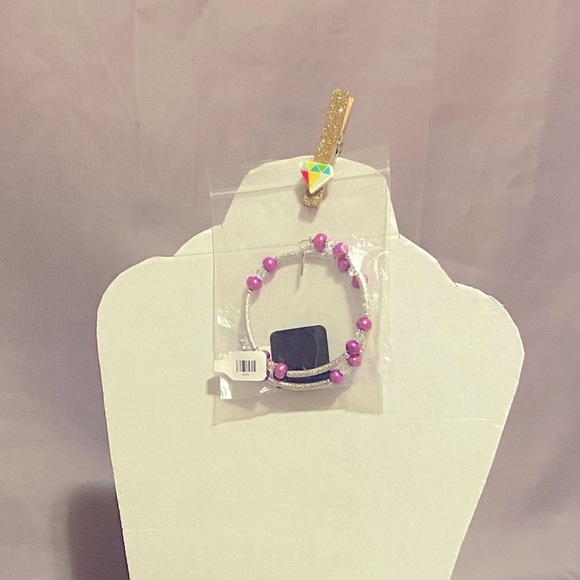 NEW Vantel Pearl Co. Fuchsia Fusion Wrist Candy Wrap Bracelet - Picture 3 of 3